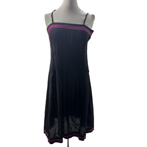 Women's Vintage Albert Nipon Dress Size 6 Black with Purple trim